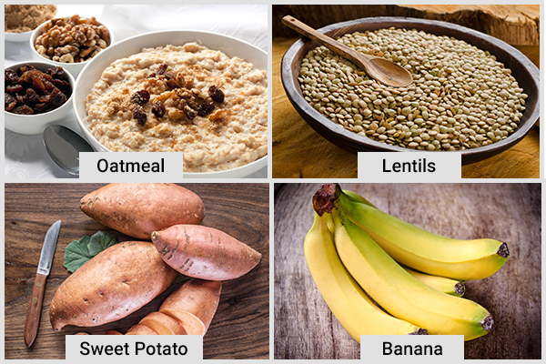 oatmeal/rice, lentils, sweet potato, and bananas can be introduced to your babies