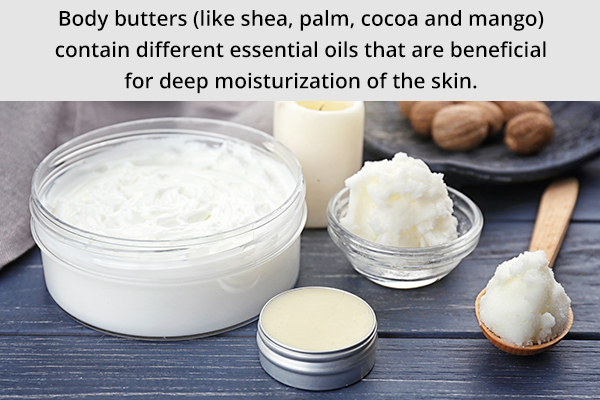 try different body butters for moisturizing your skin